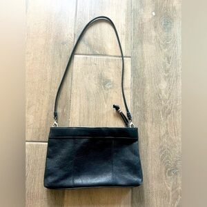 Marlo Genuine Leather Black Crossbody Bag With Removable Shoulder Strap